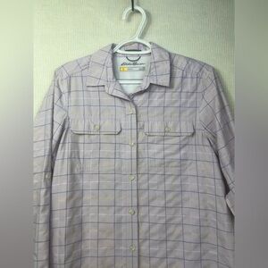 Eddie Bauer Size XS First Ascent Travex Button Shirt Classic Fit Plaid Outdoor
